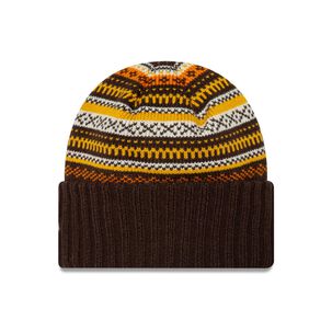 Beanie New Era Fairisle Beanie Dark Brown Woman